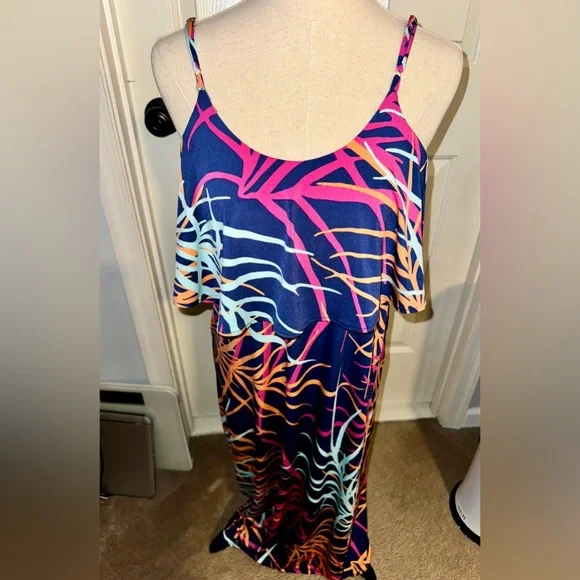 Tori Richard Multi-colored maxi M - Picture 1 of 3